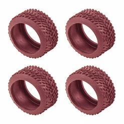 Team Associated NanoSport Pin Tires, Red for Parts