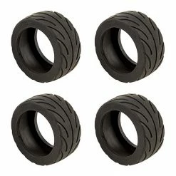 Team Associated NanoSport Radial Tires, Black for Tires & Wheels