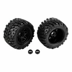 Team Associated Tires and Wheels, Mounted: Rival MT8 for Parts