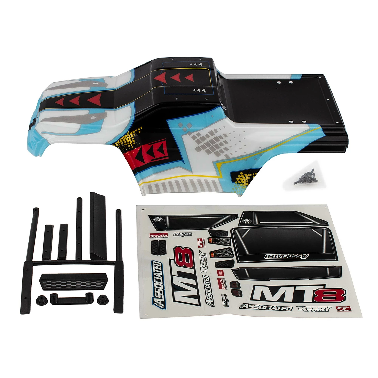 Team Associated Body Set, Painted: Rival MT8 for Parts 1 Team Associated Body Set, Painted: Rival MT8 for Parts