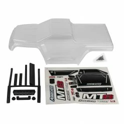 Team Associated Body Set, Clear: Rival MT8 for Parts