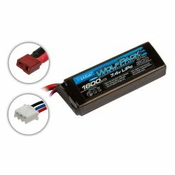 Team Associated 7.4V 1600mAh 2S 30C Reedy Wolfpack LiPo Battery: T-Plug for Batteries