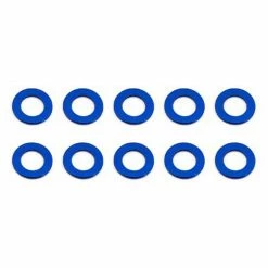 Team Associated Ballstud Washers, 5.5x0.5mm, Blue Aluminum (10) for Parts