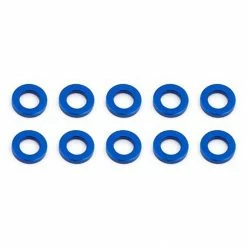 Team Associated Ballstud Washers, 5.5x1mm, Blue Aluminum (10) for Parts