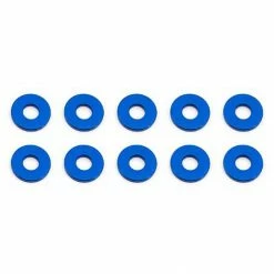 Team Associated Bulkhead Washers, 7.8x1mm, Blue Aluminum (10) for Parts