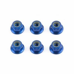 Team Associated Factory Team M4 Aluminum Flange Locknut (6) for Parts