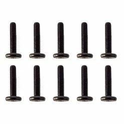 Team Associated Screws, M3 x 0.5 x 16mm LP SHCS, Black for Parts