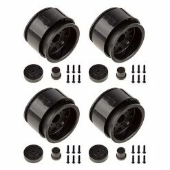 Team Associated Method 701 Trail Series Wheels 1.9", Black (2): Enduro for Parts