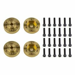 Team Associated Beadlock Hex Adapters, Brass: FT Enduro for Parts