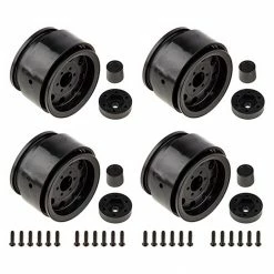 Team Associated The Ocho 1.90" Wheels, Black (2): Enduro for Parts