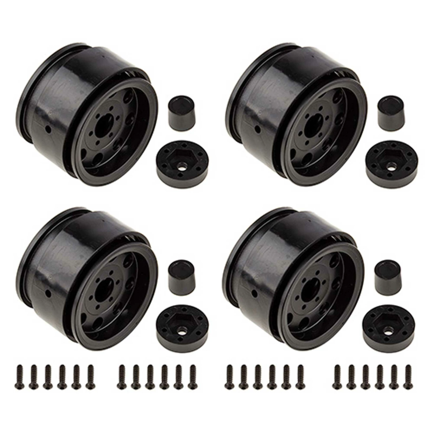 Team Associated The Ocho 1.90" Wheels, Black (2): Enduro for Parts 1 Team Associated The Ocho 1.90" Wheels, Black (2): Enduro for Parts