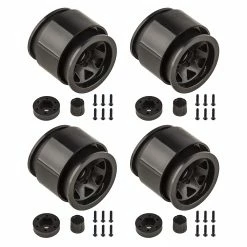 Team Associated Trigon 1.90" Wheels, Black (2): Enduro for Parts