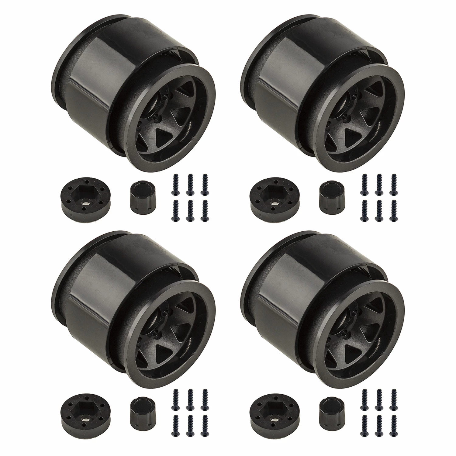 Team Associated Trigon 1.90" Wheels, Black (2): Enduro for Parts 1 Team Associated Trigon 1.90" Wheels, Black (2): Enduro for Parts
