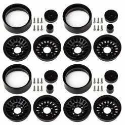 Team Associated Enduro Urbine Wheels, 1.55", Black for Tires & Wheels