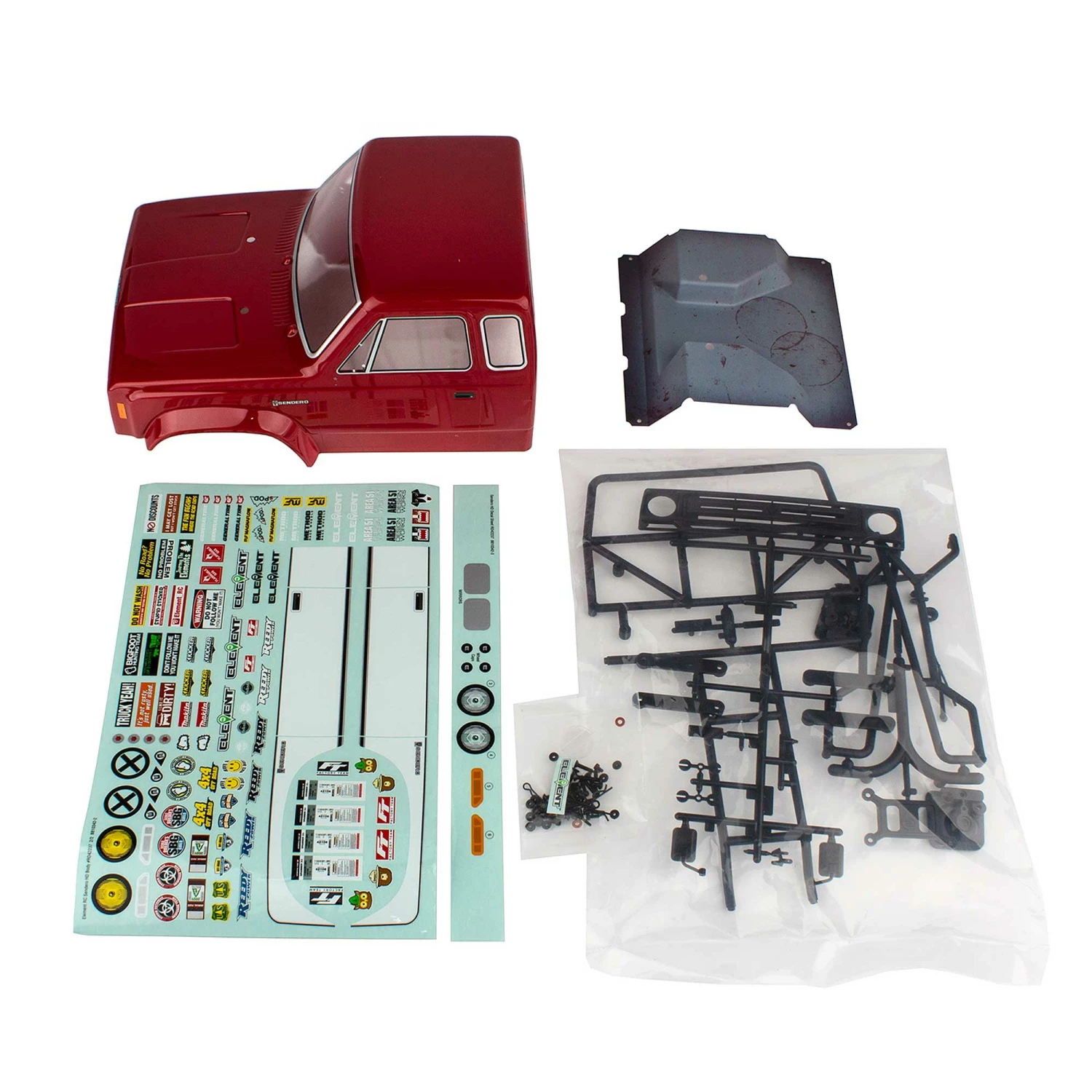 Team Associated Sendero HD Body Set, red for Bodies 1 Team Associated Sendero HD Body Set, red for Bodies