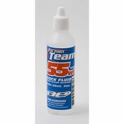 Team Associated Factory Team Silicone Shock Fluid, 55Wt (725 cSt) 2 oz for Lubricants