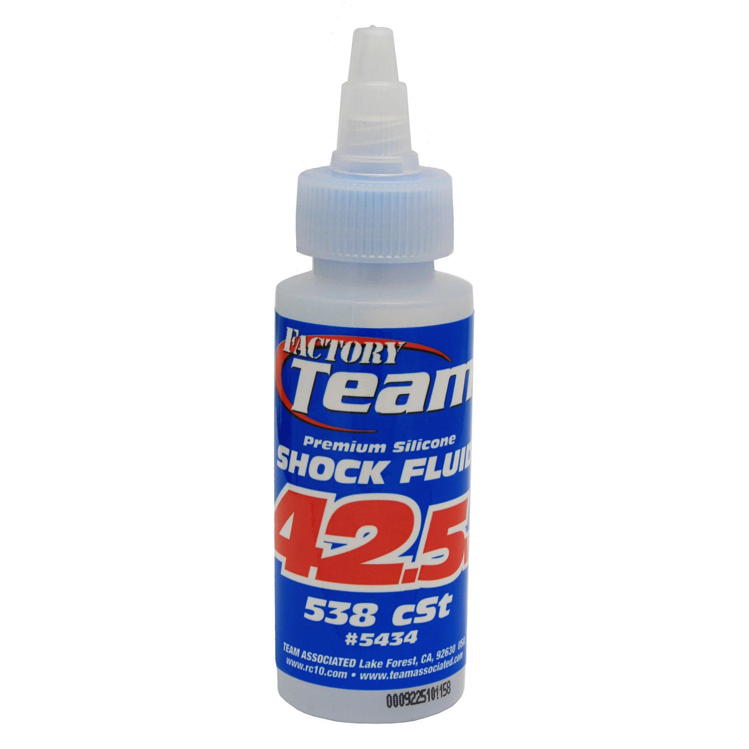 Team Associated Factory Team Silicone Shock Fluid, 42.5Wt (538 cSt) 2oz for Lubricants 1 Team Associated Factory Team Silicone Shock Fluid, 42.5Wt (538 cSt) 2oz for Lubricants