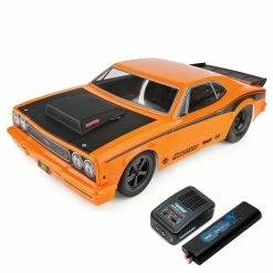 Team Associated 1/10 DR10 2WD Drag Race Car Brushless RTR, Orange, LiPo Combo for Ready-To-Run