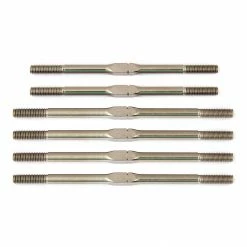 Team Associated FT Titanium Turnbuckle Set, Silver: RC10T6.1 for Parts