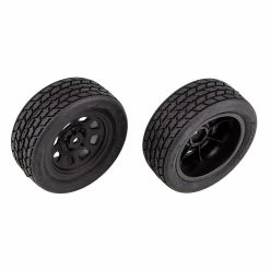 Team Associated SR10 Front Wheels with Street Stock Tires, mounted for Tires & Wheels