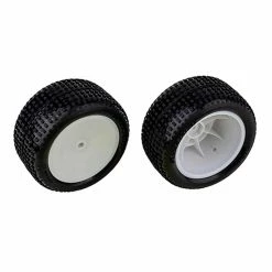 Team Associated Front Wheels and Tires, Mounted: RB10 RTR for Tires & Wheels