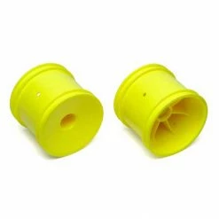 Team Associated 1/10 Truck Rear Wheels, 12mm Hex, Yellow (2) for Tires & Wheels