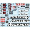 Team Associated RC8B4 Decal Sheet for Parts