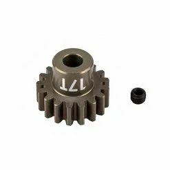 Team Associated FT Pinion Gear, 17T, MOD 1, 5mm Shaft, Aluminum for Parts