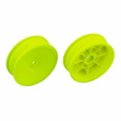 Team Associated 12mm Hex 2.2 Slim Front Buggy Wheels (2), Yellow: B6 for Tires & Wheels