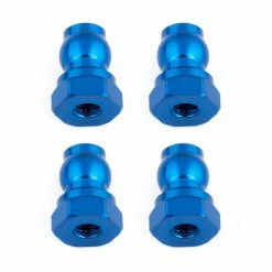 Team Associated Shock Bushings, 10mm, Blue Aluminum for Parts