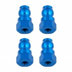 Team Associated Shock Bushings, 12mm, Blue Aluminum for Parts