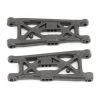 Team Associated RC10B6 FT Front Suspension Arms, flat/carbon fiber for Parts