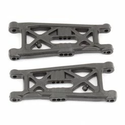 Team Associated RC10B6 FT Front Suspension Arms, flat/carbon fiber for Parts