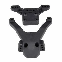 Team Associated FT Top Plate and Ballstud Mount, Carbon: RC10B6 for Parts