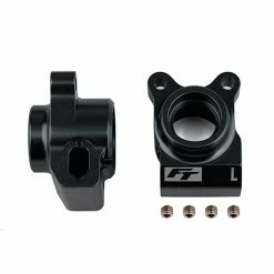 Team Associated RC10B6.2 FT Rear Hubs, black aluminum for Parts