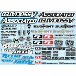 Team Associated AE Branding Decal Sheet for Parts