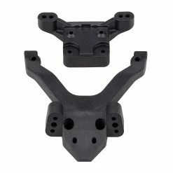 Team Associated RC10B6.4 FT Top Plate and Ballstud Mount, Carbon for Parts