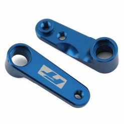 Team Associated RC10B6.4 FT Aluminum Steering Bellcranks, Blue for Parts