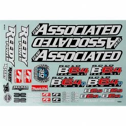 Team Associated RC10B6.4 Decal Sheet for Parts