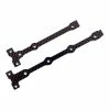 Team Associated Flex Chassis Brace Support Set, 2.0mm Carbon Fiber: RC10B74.1 for Parts