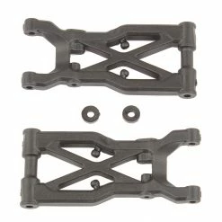 Team Associated RC10B74 FT Rear Suspension Arms, carbon fiber for Parts